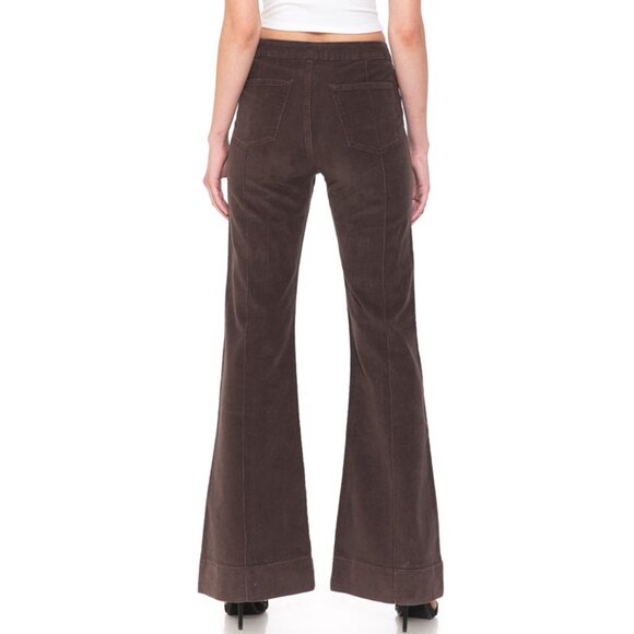 Angry Rabbit Corduroy Pin tuck detail Flare - Picture 3 of 5